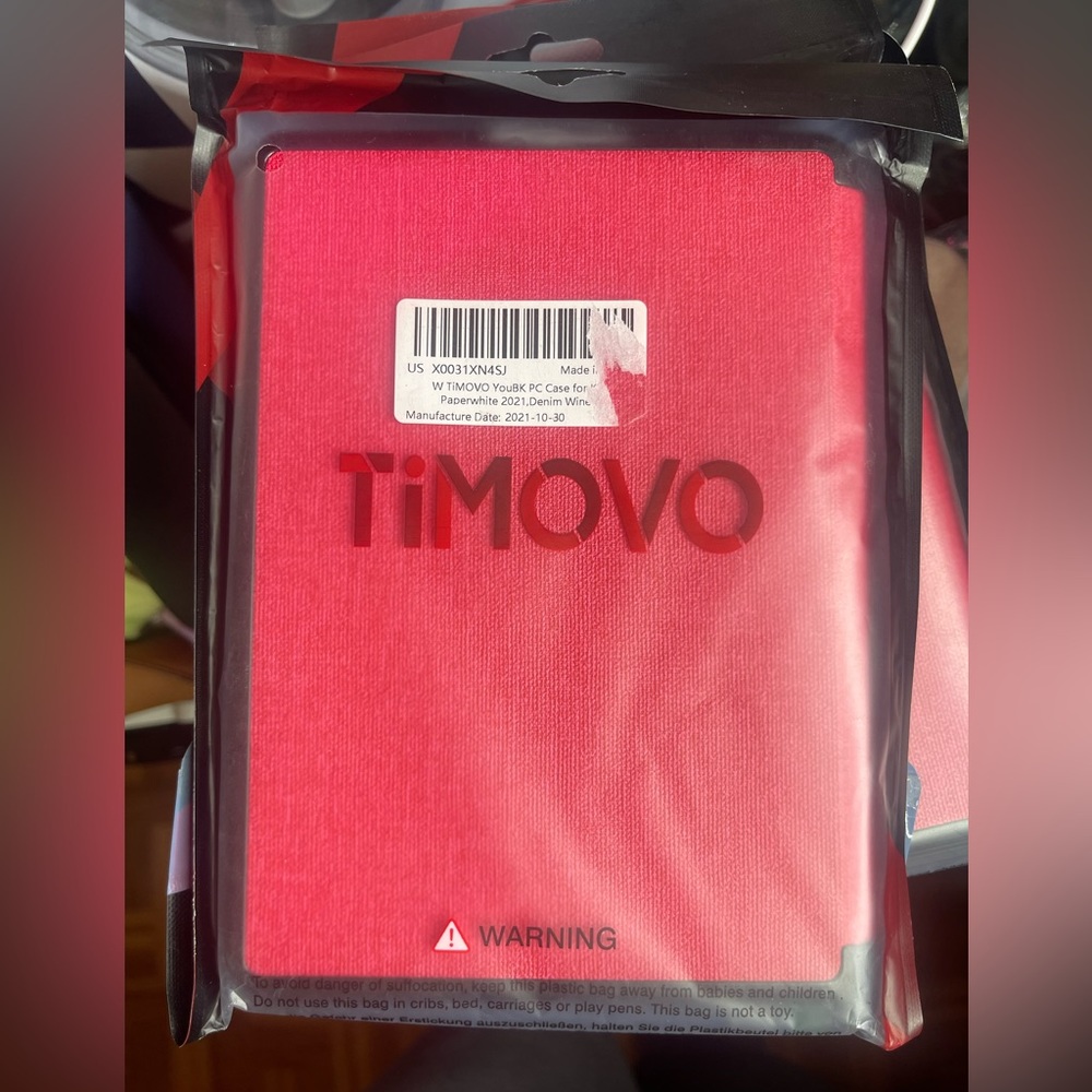 Kindle Paperwhite Red Denim/Fabric Case